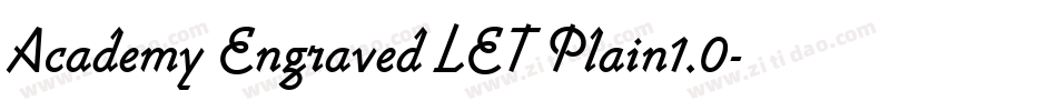 Academy Engraved LET Plain1.0字体转换